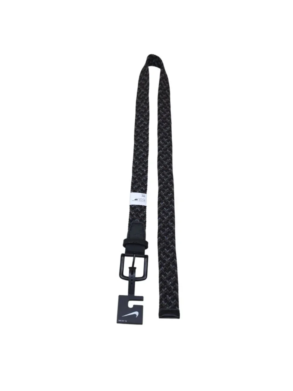 Nike Braided Woven Stretch Golf Belt XL 42-44 Metal Buckle Brown/Black/Gray